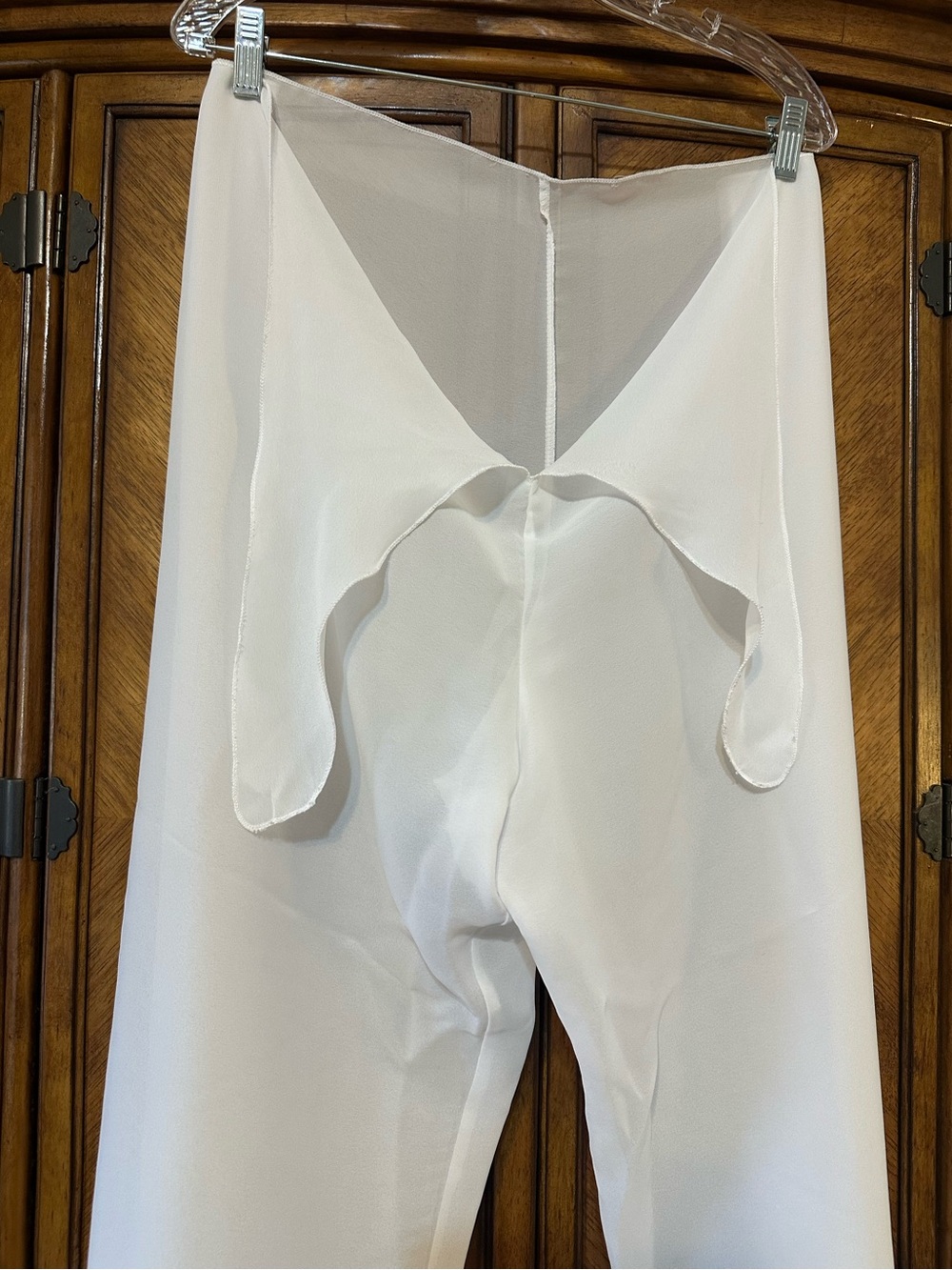 Merona Sheer White Swim Cover Up Pants Tie Waist One Size Beach Resort Vacation - Picture 5 of 9